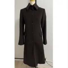 【新品タグ付き】高級　ブラーミン ロングコート ブラック Aライン　アンゴラ　M