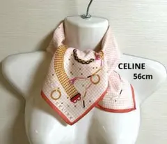 未使用セリーヌ ハンカチ大判56cm スカーフ