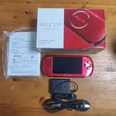 【美品】PSP-3000 ラディアントレッド 本体