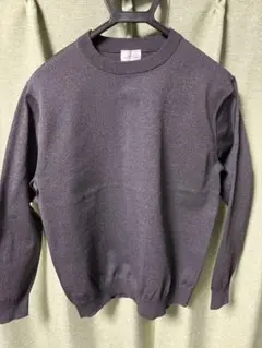 ダークグレー クルーネック セーター M