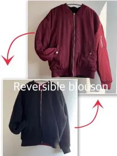 For it リバーシブル ボア ブルゾン MA-1 ジャケット