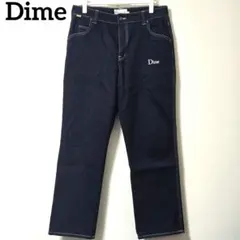 Dime デニムパンツ インディゴ 刺繍ロゴ - メルカリ
