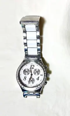 Swatch シルバー ホワイト 腕時計 クォーツ