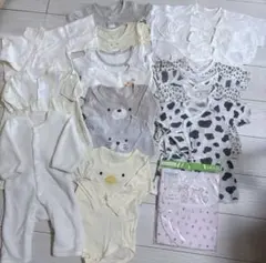 赤ちゃん ベビー肌着 新生児 ロンパース 長肌着 コンビ肌着 短肌着 20着