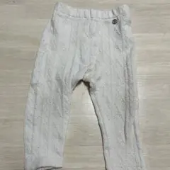 ホワイトケーブル編みレギンス