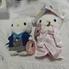 美品 ハローキティ ダニエル ウェディング 着物 結婚式 ぬいぐるみ