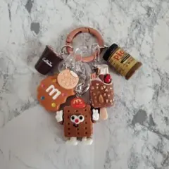 じゃらじゃらキーホルダー バッグチャーム クッキー チョコ ドーナツ 