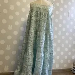 メリージェニー tulipジャガードティアードキャミワンピース