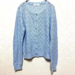 1679 ルーデルー Rew de Rew カーディガン フェミニン 水色のサムネイル