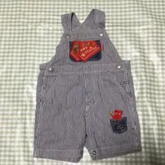 Hot Biscuits ストライプオーバーオール　80