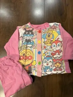 アンパンマンキャラ　パジャマ ピンク