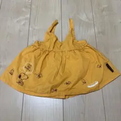 スヌーピー キャミソールワンピース イエロー