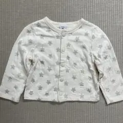 【美品】プチバトー カーディガン 星柄