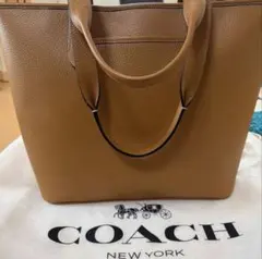 COACH トートバッグ ブラウン レザー