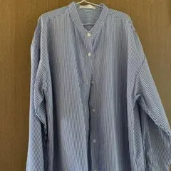 chocol raffine ストライプ 長袖シャツロングワンピース