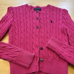 ピンク カーディガン トップス