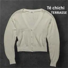 Té chichi テチチ　y2k 短丈Vネックニットカーディガン　オフホワイト