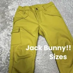 ジャックバニー 裏起毛 ストレッチ テーパードパンツ イエロー レディース 0