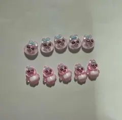 即日発送‼️おぱんちゅうさぎ　ネイルパーツ 10個セット