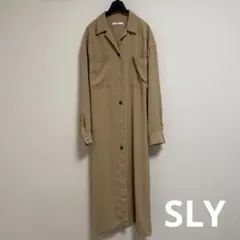 SLY スライ ロングシャツ トレンチ風 フリーサイズのサムネイル