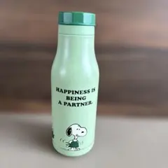 Starbucks ステンレスロゴボトル PEANUTS グリーン
