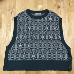 サマンサモスモス　モスグリーン　ニットベスト　サイズF
