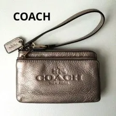 COACH コーチ ダブルジップ　リストレット　ポーチ