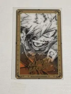 僕のヒーローアカデミア ヒロアカ原画展 箔押しクリアカード 爆豪勝己