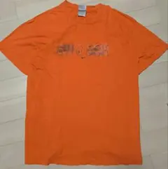 00s NIKEナイキ バックロゴ Tシャツ スウッシュ刺繍 オレンジ L