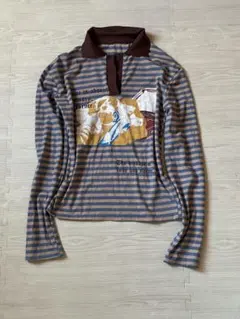 ストライプ 長袖 Tシャツ メンズ レディース