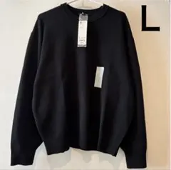 新品 GU ミラノリブ クルーネックセーター L