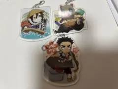 鬼滅の刃全集中展福岡　ご当地アクチャ　嘴平伊之助、伊黒小芭内、悲鳴嶼行冥