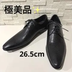 LUCIUS ルシウス ビジネスシューズ(42)クロコ型押し ホールカット 黒