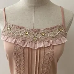 axes femme 00s 平成 森ガール 森系 キャミソール ビーズ 刺繍 - メルカリ