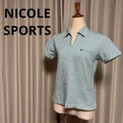NICOLE SPORTS ゴルフウェア　レディース ストライプ シャツ