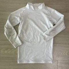 ホワイト ハイネック アンダーシャツ 長袖　150