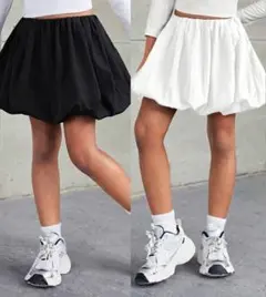 SHEIN シーイン バルーン スカート フリル スカパン セット ダンスのサムネイル