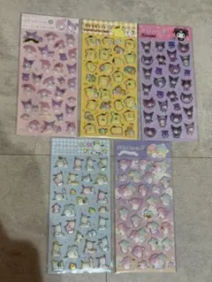 サンリオ ぷくっとシール　ポムポムプリン　ポチャッコ キキララ　マイメロ　クロミ