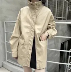 hellam スタンドカラーケープトレンチコート zara todeyful - メルカリ