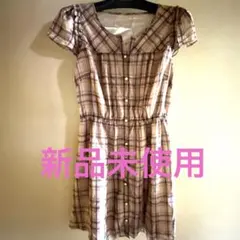 8月末迄お値下げ中　アプワイザーリッシェ　シフォンチェックワンピース