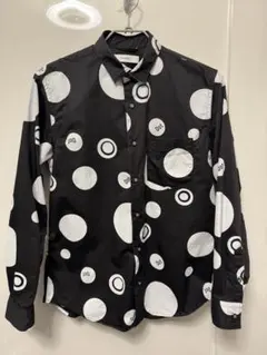 【ほぼ未使用】インヘリット INHERIT 水玉　ドット　長袖シャツ