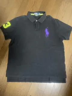 Polo by Ralph LaurenポロシャツXXXL黒 ビッグポニー 刺繍