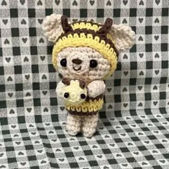 ダ*ん様 白くま×抹茶くまとmini抹茶くま ハンドメイド あみぐるみ ダ*ん様 白くま×抹茶くまとmini抹茶くま ハンドメイド あみぐるみ