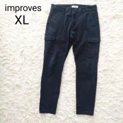 [XL] 임프레션스 스트레치 치노 카고 팬츠 블랙