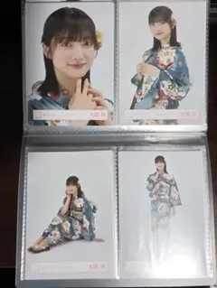 櫻坂46 大園玲 2025年 浴衣衣装 生写真 4種コンプ