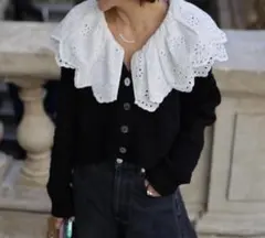 LA8217 cygne シーニュ リボンカーディガン 黒 ウール100％ F 2025年最新】シーニュ cygne カーディガンの人気アイテム - メルカリ