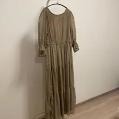 ティアードワンピース ロングワンピース