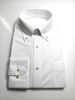 ノーアイロンシャツ L41-85 新品 ボタンダウン ストレッチ ニットシャツ