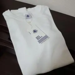 【新品】PETIT BATEAU クルーネック半袖Tシャツ ホワイト Sのサムネイル