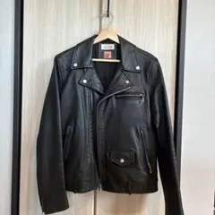 JOURNAL STANDARD レザーダブルライダースジャケット 黒 M
